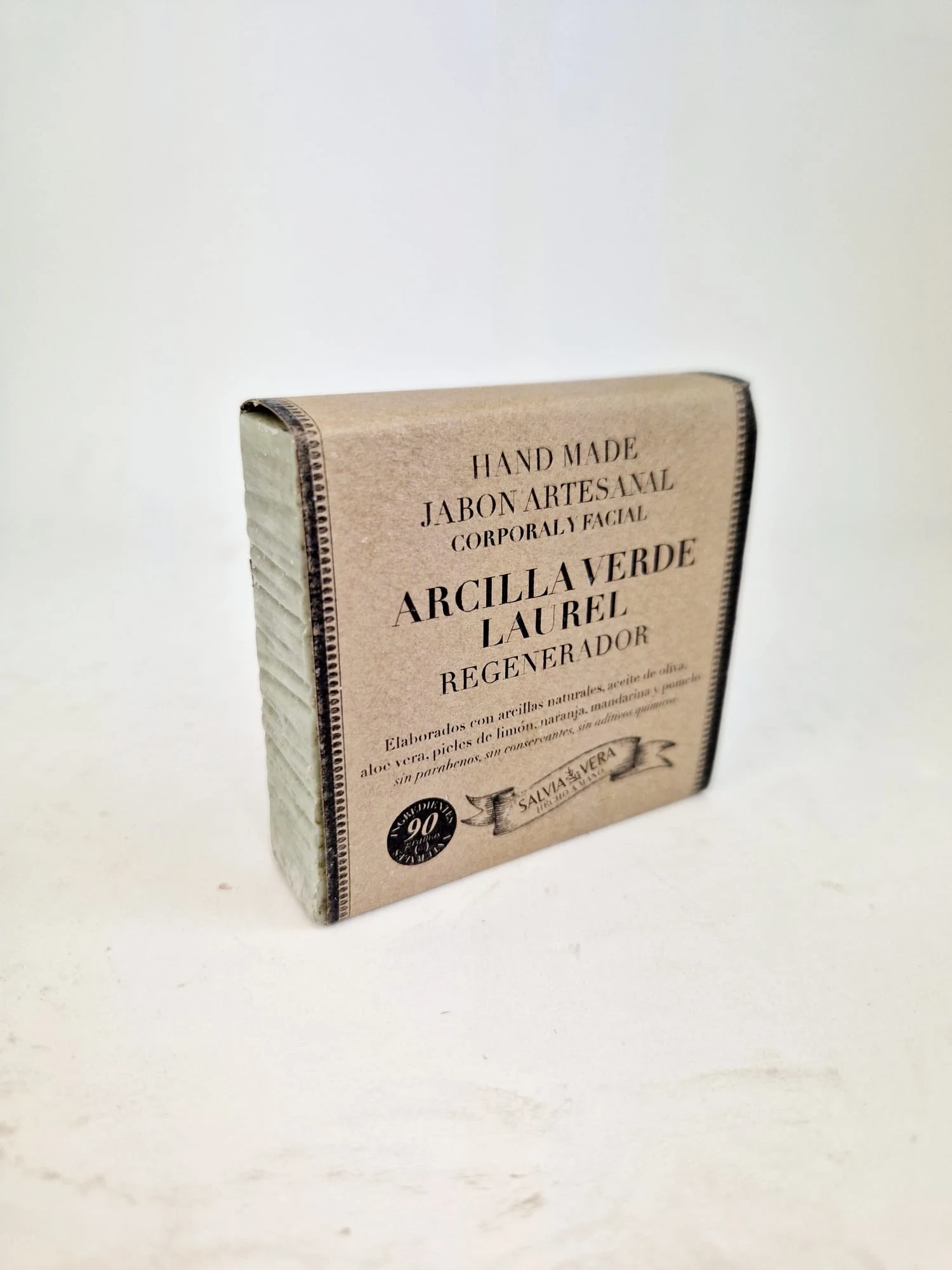 Jabón Arcilla Verde  y Aceite de Laurel